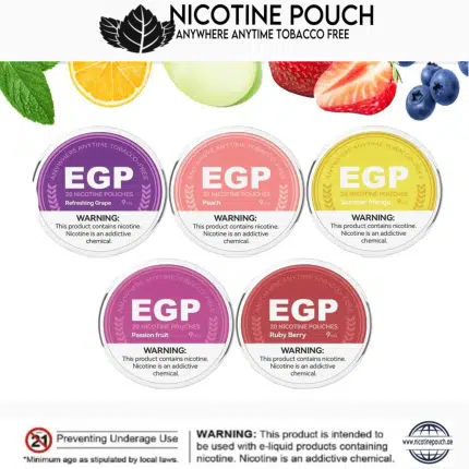 EGP Nicotine Pouches (9mg & 14 mg)