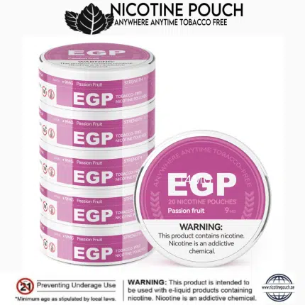 EGP Passion Fruit Nicotine Pouches 14mg Snus