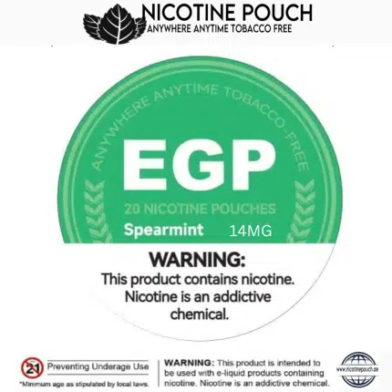 EGP Spearmint Nicotine Pouches 9mg/14mg Snus