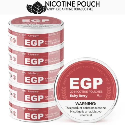 EGP Ruby Berry 9MG Nicotine Pouches/Snus