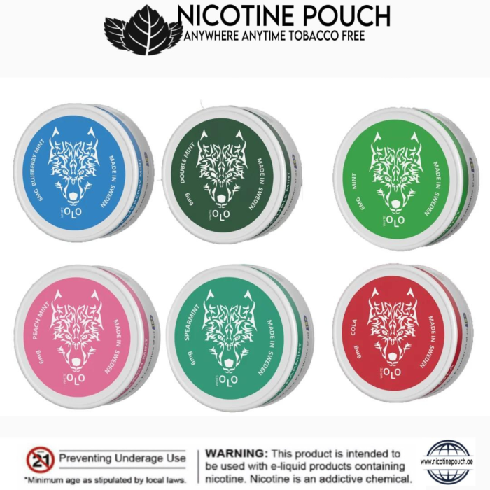 SNOWWOLF White OLO Nicotine Pouches/Snus