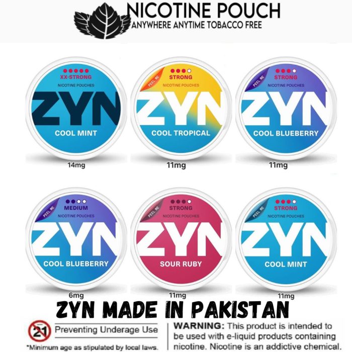 ZYN Nicotine Pouches/Snus (Made in Pakistan)