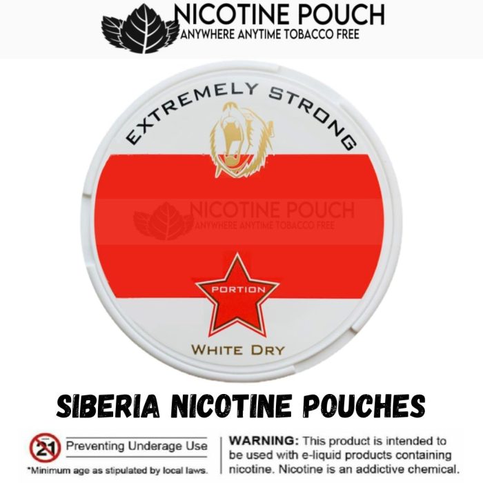 Siberia Nicotine Pouches White Dry Extremely Strong