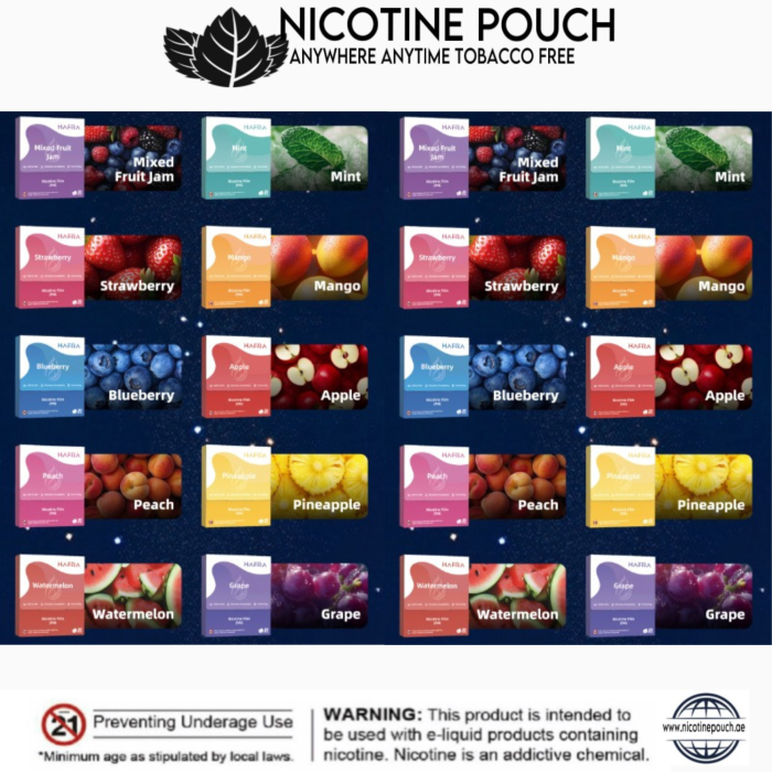 Hafra Nicotine Film 2mg Dubai | 20 Fast-Dissolving Oral Nicotine Strips