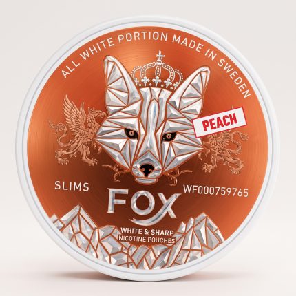 White Fox PEACH Slim Nicotine pouches